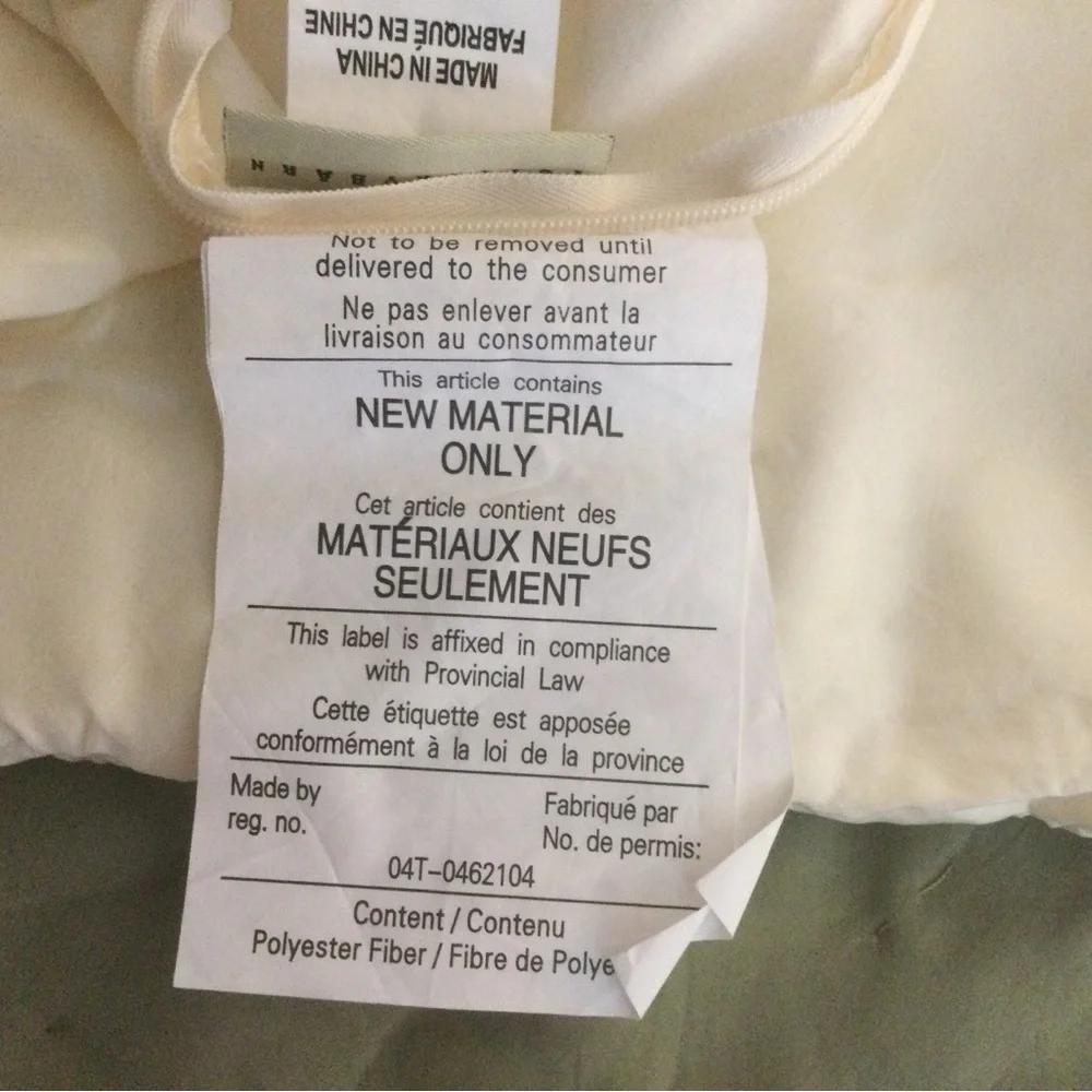 Pottery Barn Ivory Silk Euro Pillow Sham